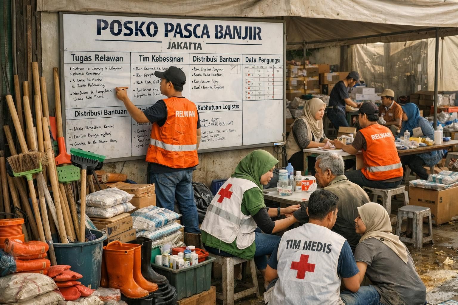 jakarta menjadi pusat solidaritas budaya pascabanjir, mengisahkan perjuangan dan kebersamaan komunitas lokal dalam memulihkan dan melestarikan budaya mereka.