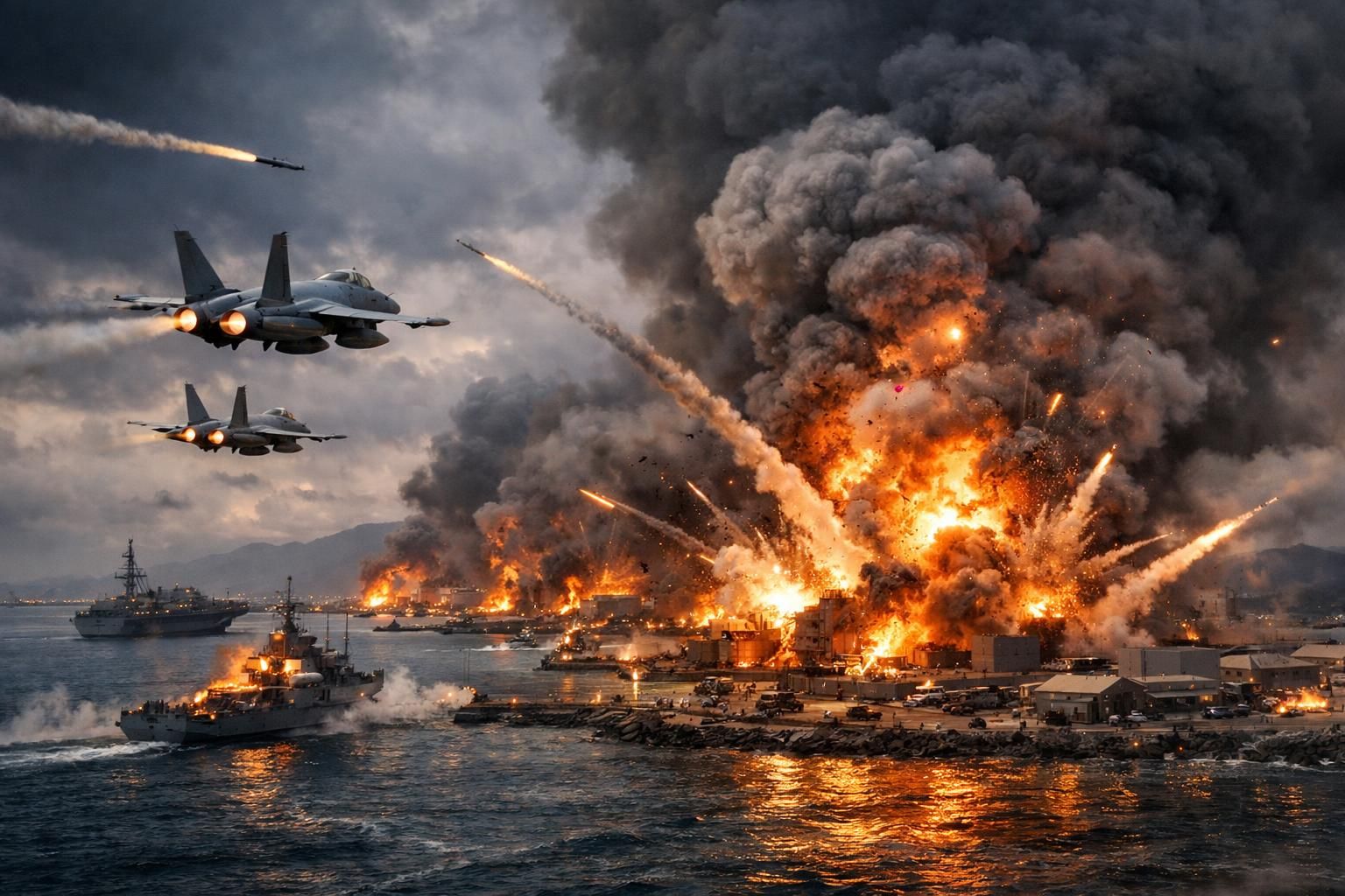 iran meluncurkan serangan terbaru dengan pangkalan militer as dan israel di teluk sebagai target utama, meningkatkan ketegangan regional dan internasional.