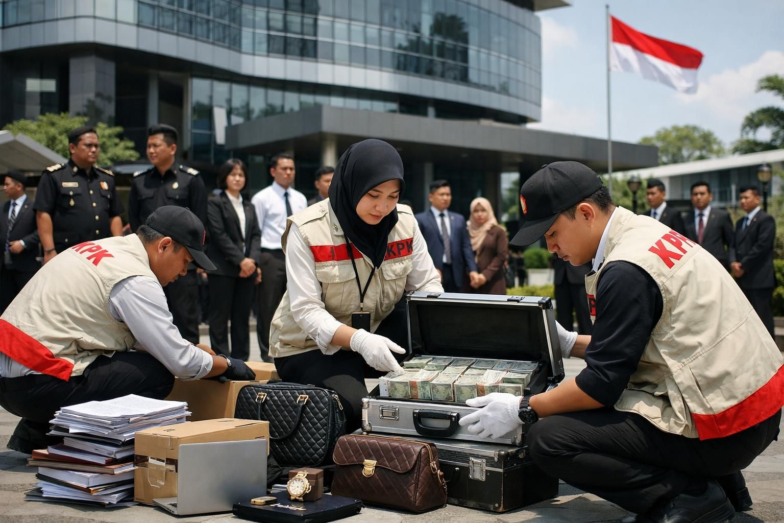kpk menyita aset senilai lebih dari rp 100 miliar terkait kasus kuota haji dan menahan yaqut. baca selengkapnya di kompas.com.