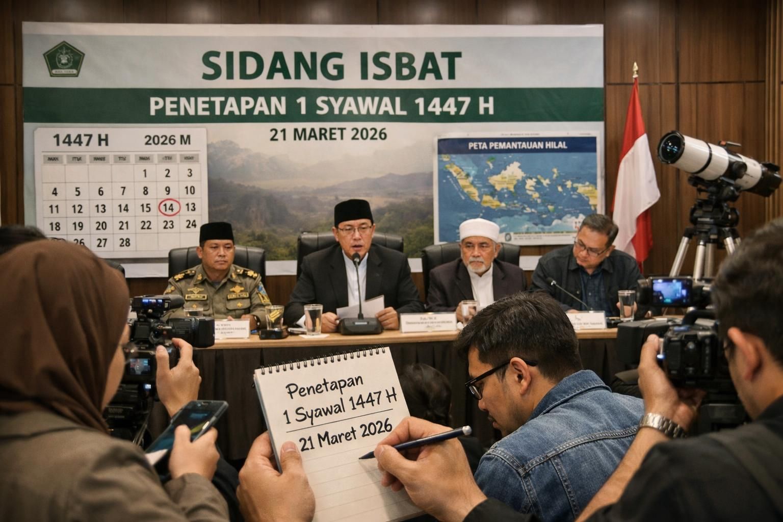 pemerintah resmi menetapkan 1 syawal 1447 h jatuh pada 21 maret 2026 berdasarkan hasil sidang isbat. informasi penting tentang perayaan idul fitri 2026 dan dampaknya bagi masyarakat, disajikan oleh universitas negeri surabaya.