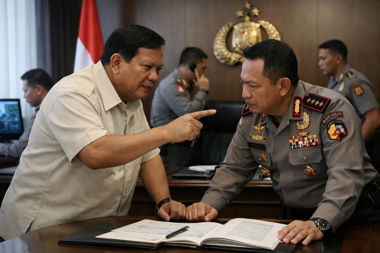 prabowo menginstruksikan kapolri untuk melakukan penyelidikan mendalam kasus penyiraman air keras terhadap andrie yunus, menegaskan komitmen penegakan hukum dan perlindungan warga.