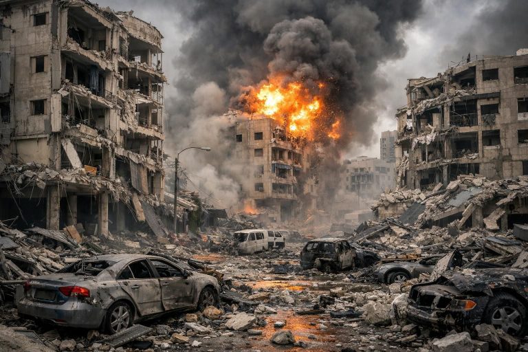 serangan rudal iran kembali mengguncang israel, menyebabkan gedung hancur dan jalanan dipenuhi puing-puing, menimbulkan ketegangan dan kerusakan besar.