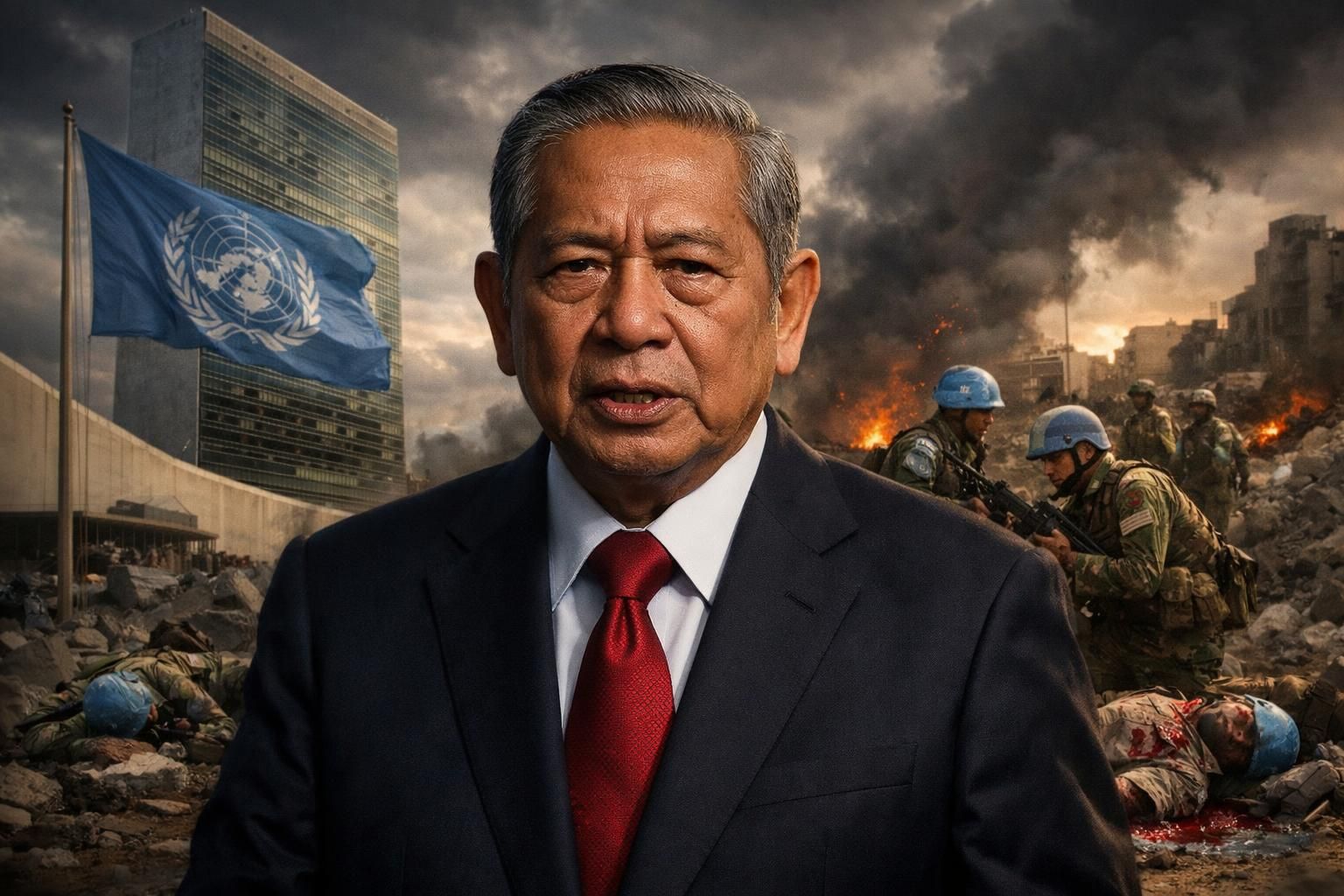 sby mendesak pbb untuk menghentikan misi unifil setelah tiga prajurit tni gugur di lebanon, menyoroti kebutuhan perlindungan lebih untuk pasukan perdamaian indonesia.