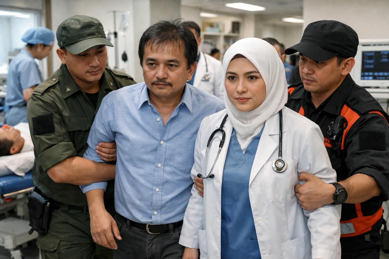 roy suryo dan dr tifa dibawa ke rs polri untuk pemeriksaan kesehatan menyeluruh sebagai bagian dari proses investigasi.