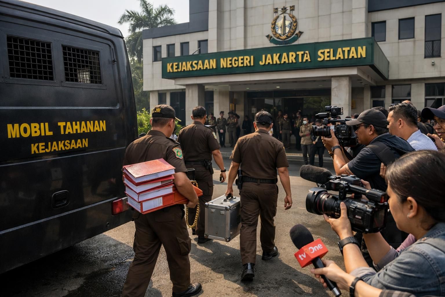 roy suryo dan dr tifa resmi dilimpahkan ke kejari jakarta selatan untuk proses hukum lebih lanjut.
