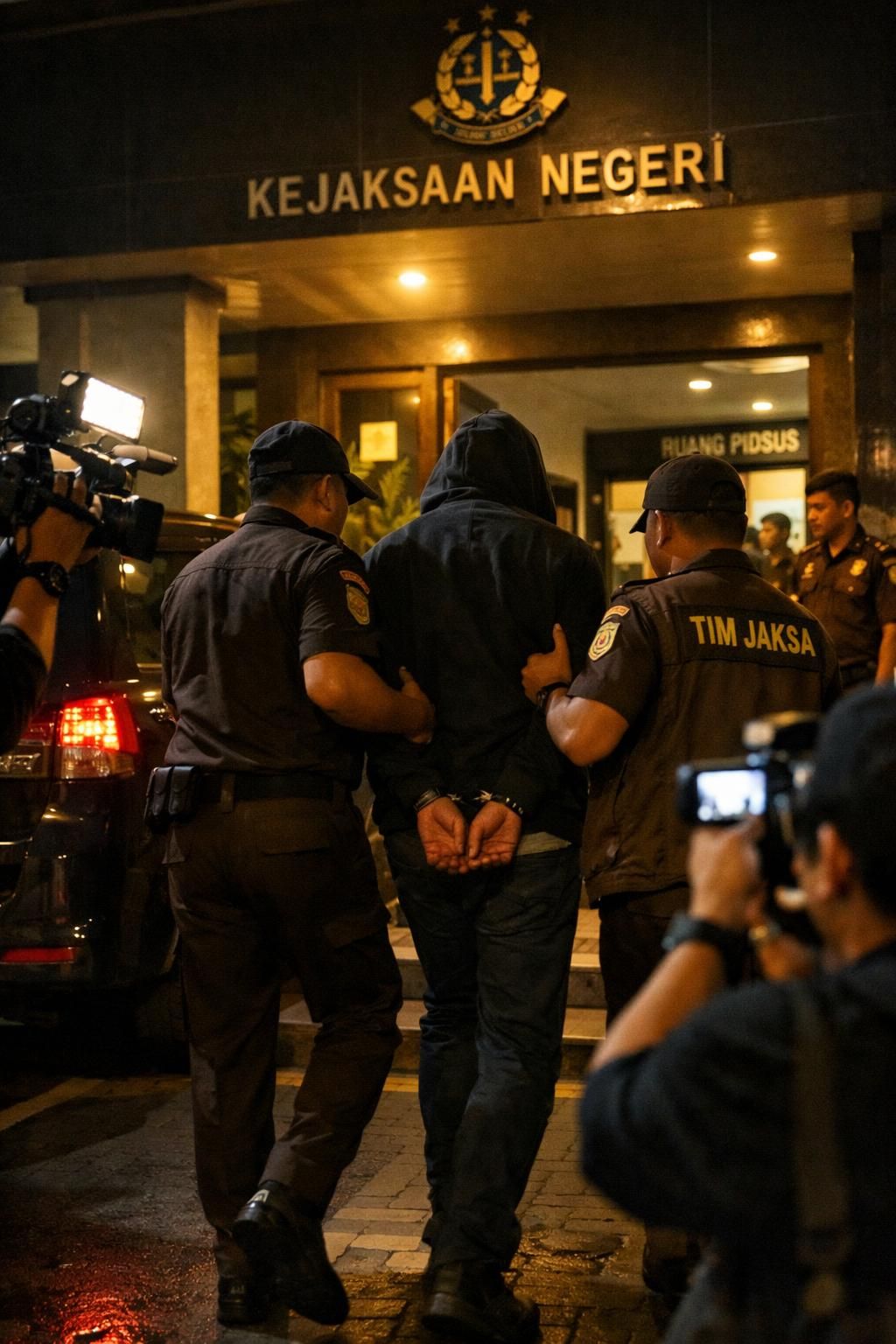 jamwas meminta maaf atas ketidakterlaksanaan pemakaian rompi tahanan oleh febrie adriansyah dengan alasan terburu-buru, mengedepankan transparansi dan tanggung jawab.