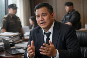 jamwas meminta maaf atas ketidakterlaksanaan pemakaian rompi tahanan oleh febrie adriansyah karena alasan terburu-buru, menjelaskan situasi dan langkah perbaikan yang akan diambil.