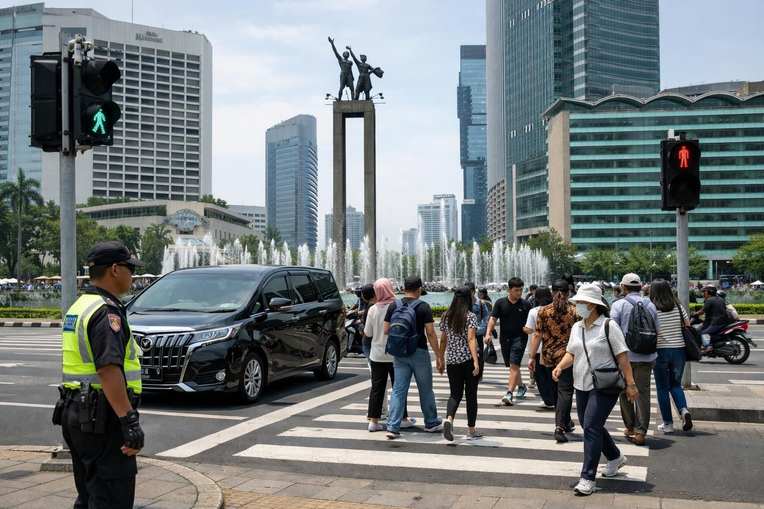 pelajari pelajaran penting dari insiden antara satpam dan mobil alphard di bundaran hi, serta pahami aturan khusus di pelican crossing untuk keselamatan bersama.
