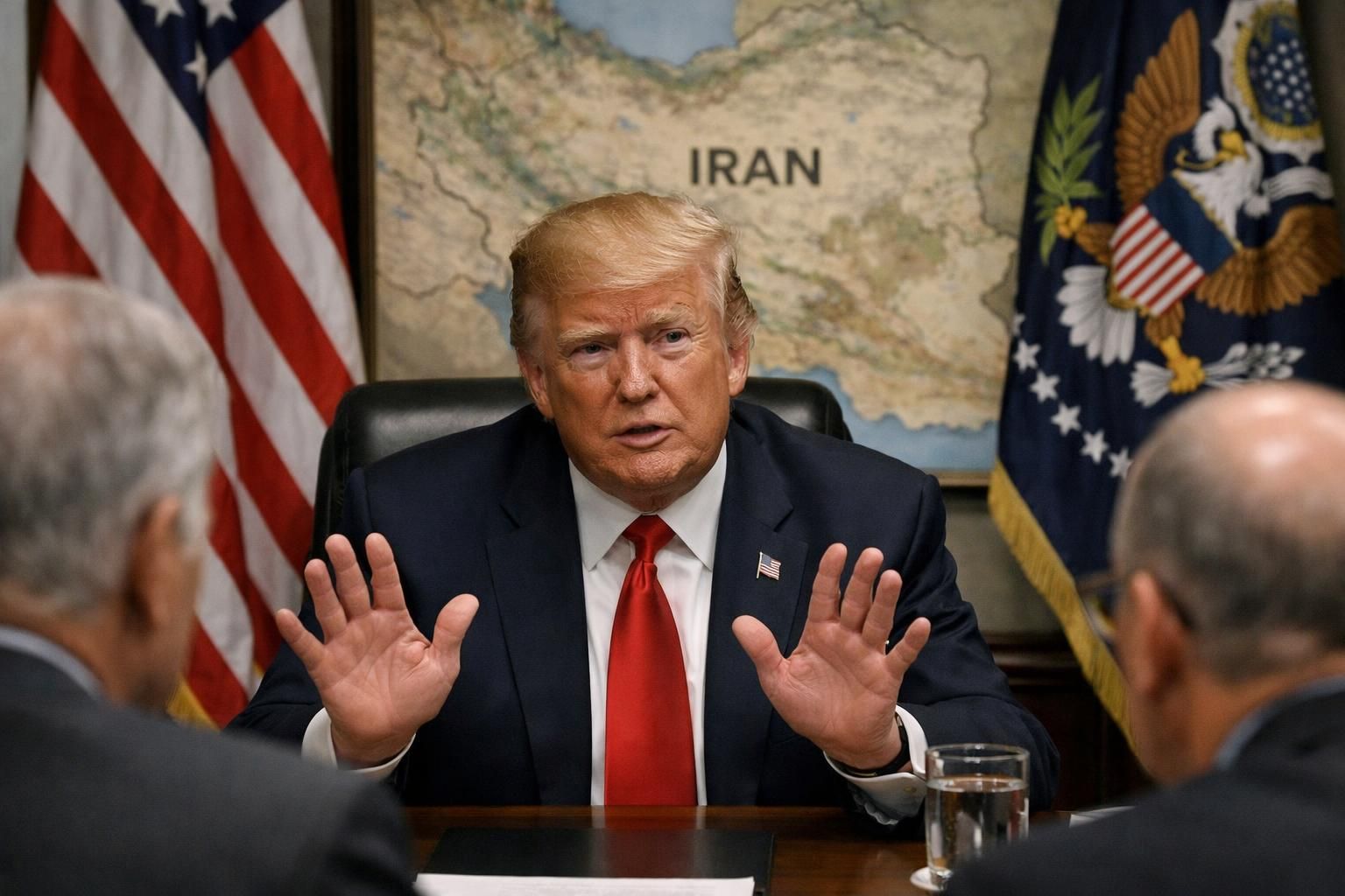 trump mengaku menghentikan serangan atas permintaan iran dan membantah klaim bahwa persediaan amunisi as telah habis.