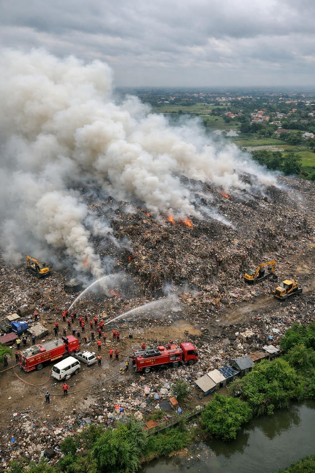 update terbaru tentang kebakaran tpa jatiwaringin yang telah berlangsung lebih dari 5 hari. simak perkembangan terkini dan informasi penting lainnya hanya di detiknews.