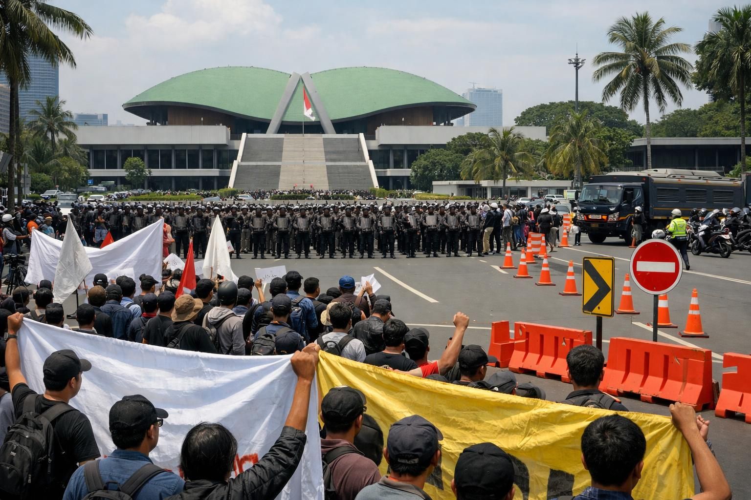 informasi lengkap tentang demo 27 agustus di dpr, termasuk jadwal kegiatan dan tuntutan dari empat kelompok massa yang akan berpartisipasi.