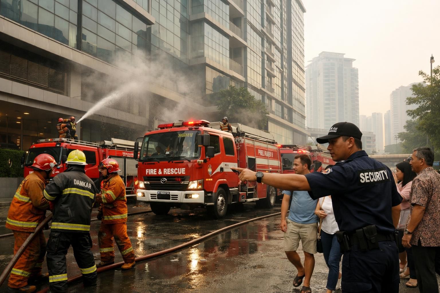 kebakaran di hotel pullman berhasil dipadamkan. diduga penyebabnya korsleting listrik. simak berita lengkapnya di detiknews.